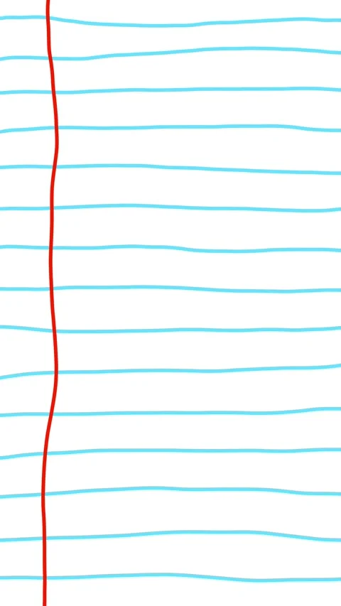Hand Drawn Lined Notebook Paper Animation Background Vertical Video Stock Footage 340532162