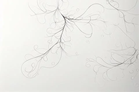 Hand-drawn lines. Abstract wave pattern simple, pattern, web design. Stock Illustration