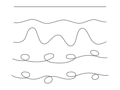 Hand drawn lines collection. Stock Illustration