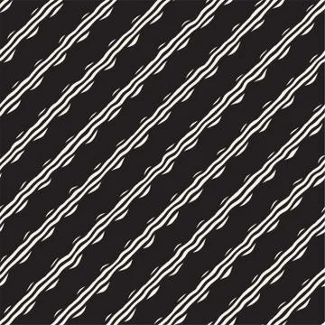 Hand drawn lines seamless pattern. Abstract geometric tiling background Illustrazione stock