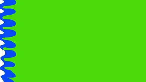 Hand Drawn Liquid Transition Green Screen | Liquid  Motion Overlay | Transitions Video stock 327295096