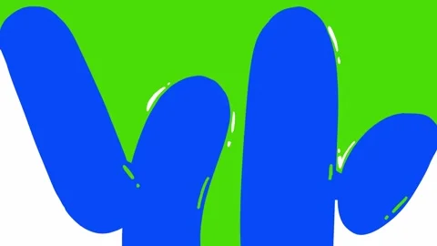 Hand Drawn Liquid Transition Green Screen | Liquid  Motion Overlay | Transitions Video stock 327295168