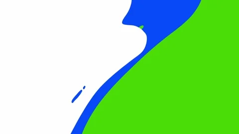 Hand Drawn Liquid Transition Green Screen | Liquid  Motion Overlay | Transitions Video stock 327295198