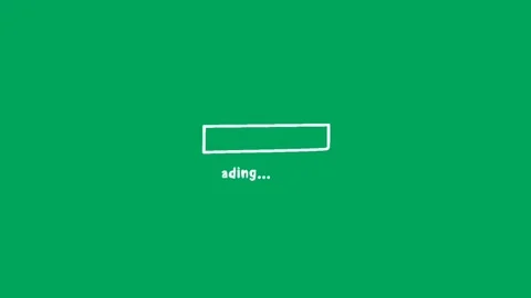Hand-drawn Loading Progress Bar Animation on Green Screen Stock Footage 337421176