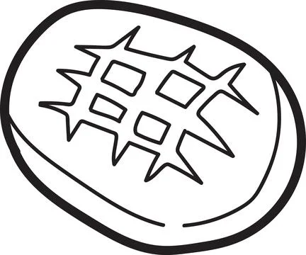 Hand Drawn loaf of bread illustration in doodle style Stock Illustration
