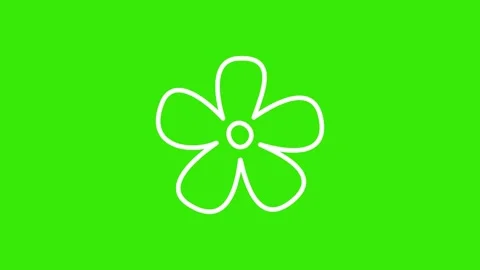 Hand-drawn LOOP Animation Elements on green screen Stock Footage 301168675