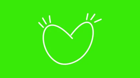 Hand-drawn LOOP Animation Elements on green screen Stock Footage 301168689