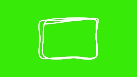 Hand-drawn LOOP Animation Elements on green screen Stock Footage 301168692