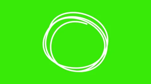 Hand-drawn LOOP Animation Elements on green screen Stock Footage 301168697