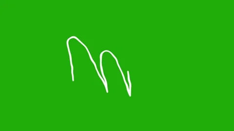 Hand-drawn LOOP Animation Elements on green screen Stock Footage 312437696