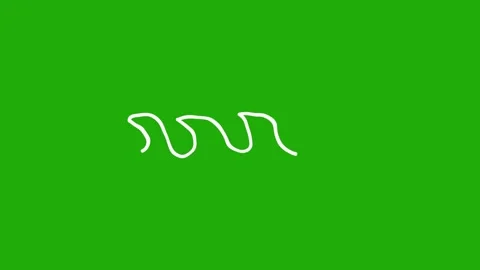 Hand-drawn LOOP Animation Elements on green screen Stock Footage 312437738