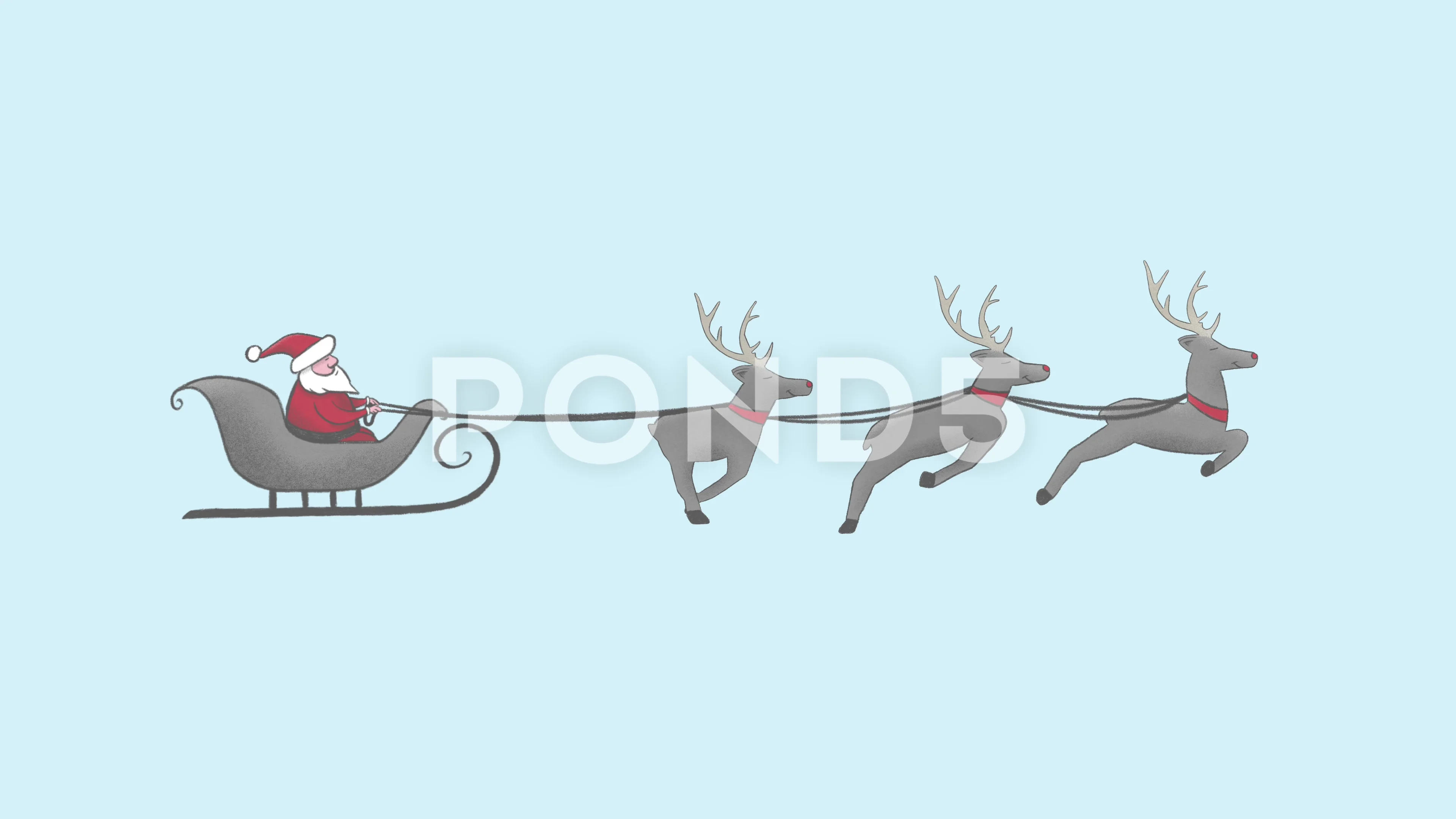 Hand drawn loop animation of Santa Claus... | Stock Video | Pond5