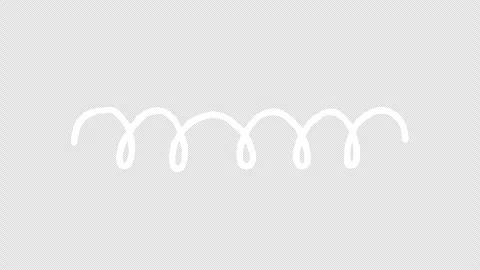 Hand Drawn Loopy Curly Line Animation on Transparent Background Stock-Footage 337397601