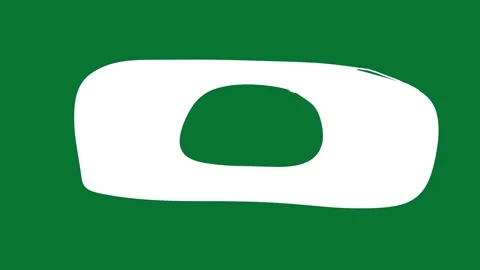 Hand Drawn Lower Third Bar | Minimal White Title Box Animation on Green Screen Stock Footage 323467927