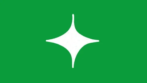 Hand Drawn Magic Sparkle Star 2D Animation Green Screen Overlay Stock Footage 341798303