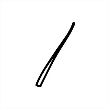 Hand Drawn magic wand doodle. doodle style icon. Flat design. Vector. Stock Illustration