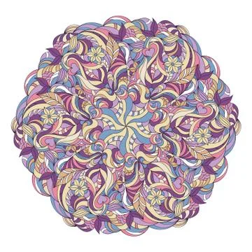 Hand drawn mandala Stock Illustration