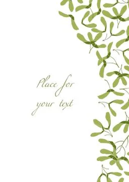 Hand drawn maple Stock Illustration