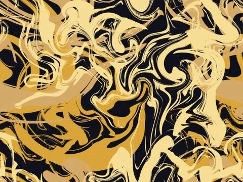 Hand drawn marbling seamless pattern Stock Illustration