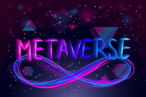 Hand Drawn Metaverse Space Stock Illustration