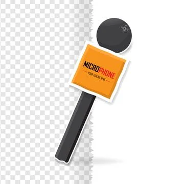 Hand drawn microphone icon 스톡 일러스트