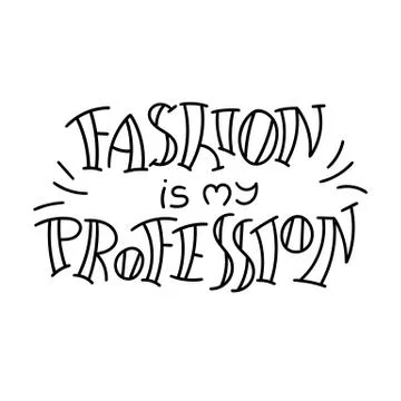 Hand drawn modern image with hand-lettering and decoration elements Illustrazione stock