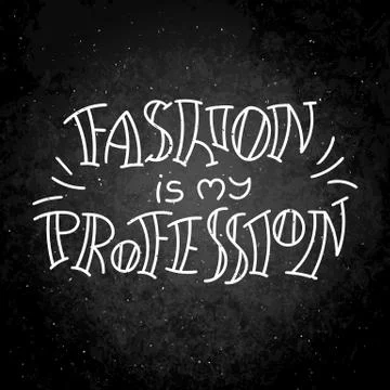 Hand drawn modern image with hand-lettering and decoration elements on Stock Illustration