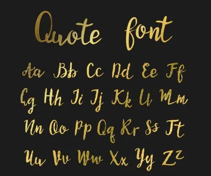 Hand drawn modern script Stock Illustration