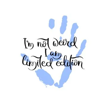 Hand drawn motivation quote. Creative vector typography concept for design an Stock Illustration