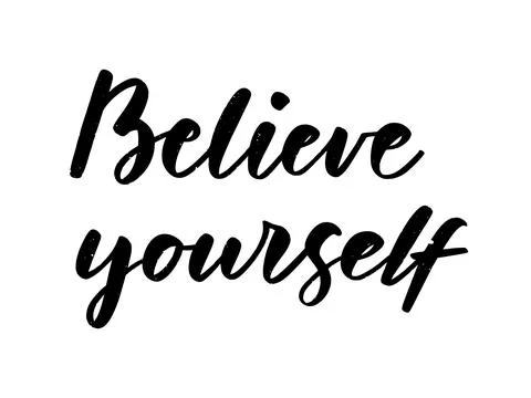 Hand drawn motivational quote, vector illustration 库存插图