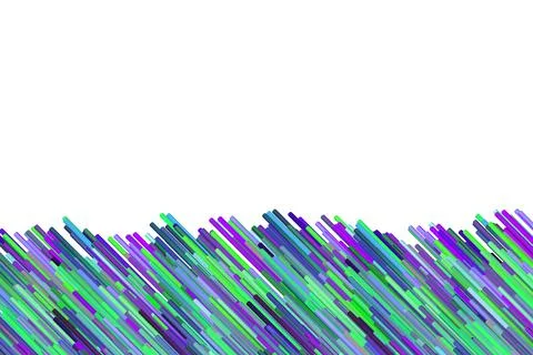 Hand drawn multicolor canvas with vertical lines. Embroidery ornament on white Stock Illustration