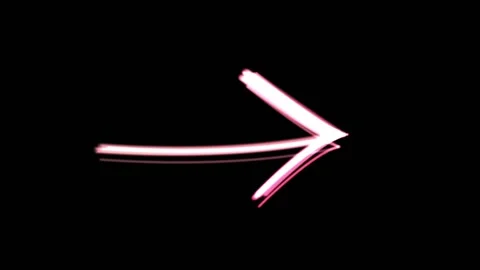 Hand Drawn Multicolored Arrow Animation. Stock Footage 219124003