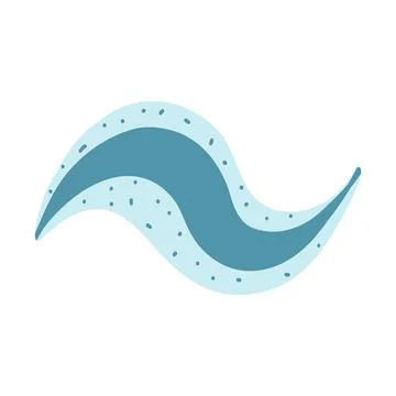 Hand drawn multicolored squeezed toothpaste in cartoon flat style. Vector ill Stock Illustration