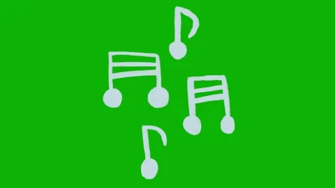 Hand Drawn Music Note Animation Cute Doodle Symbol Stock-Footage 325802221