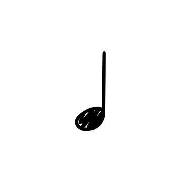 Hand drawn music notes. Doodle hand drawn sound notation. Vector illustration イラスト素材
