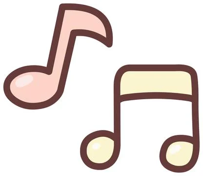 Hand Drawn Music Notes Doodle Icon Stock Illustration