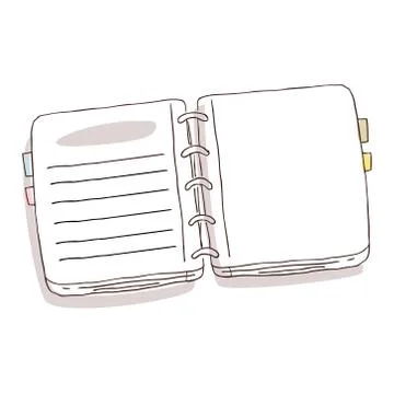 Hand Drawn Notebook Stock Illustration