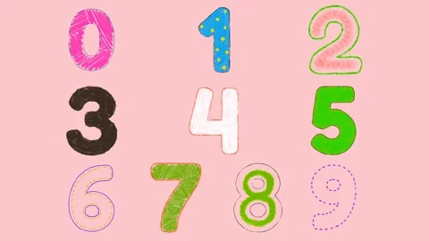 Hand Drawn Numbers Stock After Effects