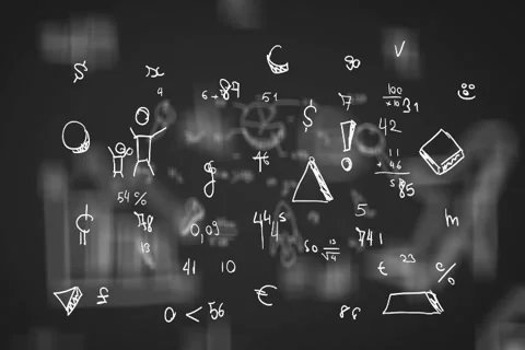 Hand-Drawn Numbers - Background Loop - S... | Stock Video | Pond5