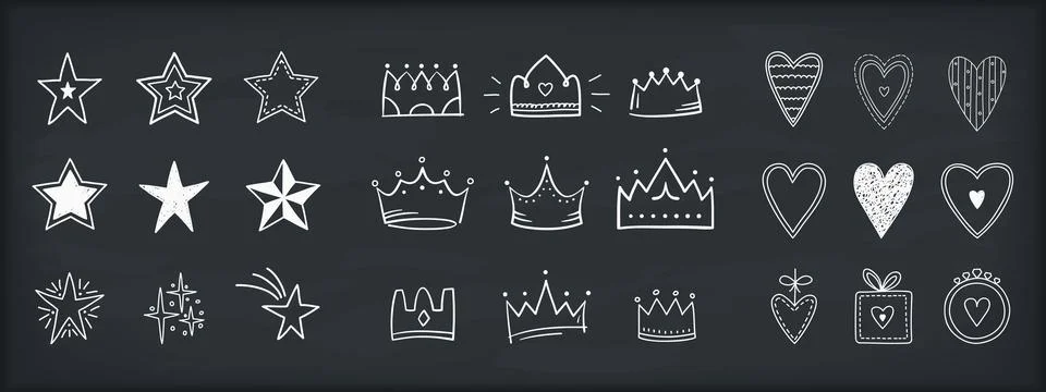 Hand Drawn Objects Stock Illustration