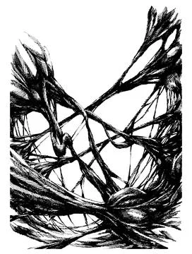 Hand-Drawn Oganic Texture Stock-Illustration