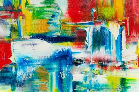 Hand drawn oil painting. Abstract art background. Oil painting on canvas. Color Stock Photos