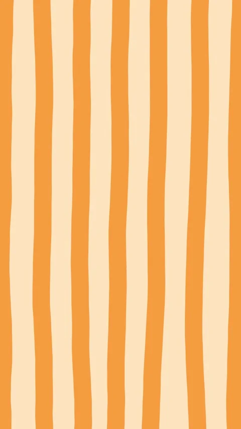 Hand Drawn Orange And Cream Vertical Stripes Seamless Pattern Animation  Видео 340532159
