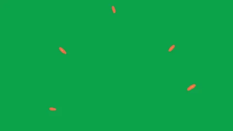 Hand Drawn Orange Burst Lines Green Screen Overlay Motion Graphic Stock Footage 344049297