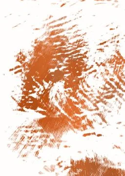 Hand drawn orange spring summer abstract shapes Stock Illustration