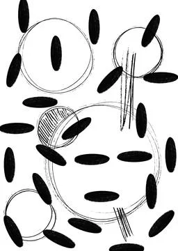 Hand-drawn original pencil pattern background elements and shapes Stock Illustration
