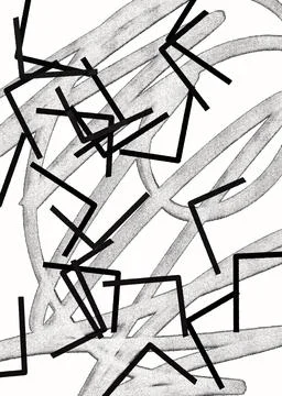 Hand-drawn original pencil pattern background elements and shapes Stock Illustration