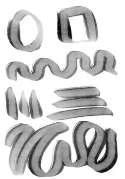 Hand-drawn original pencil pattern background elements and shapes Stock Illustration