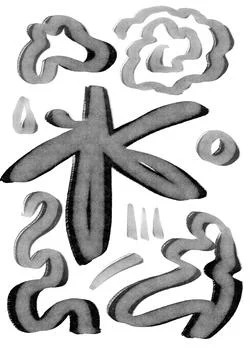 Hand-drawn original pencil pattern background elements and shapes Stock Illustration