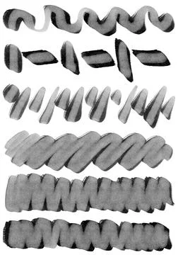 Hand-drawn original pencil pattern background elements and shapes Stock Illustration